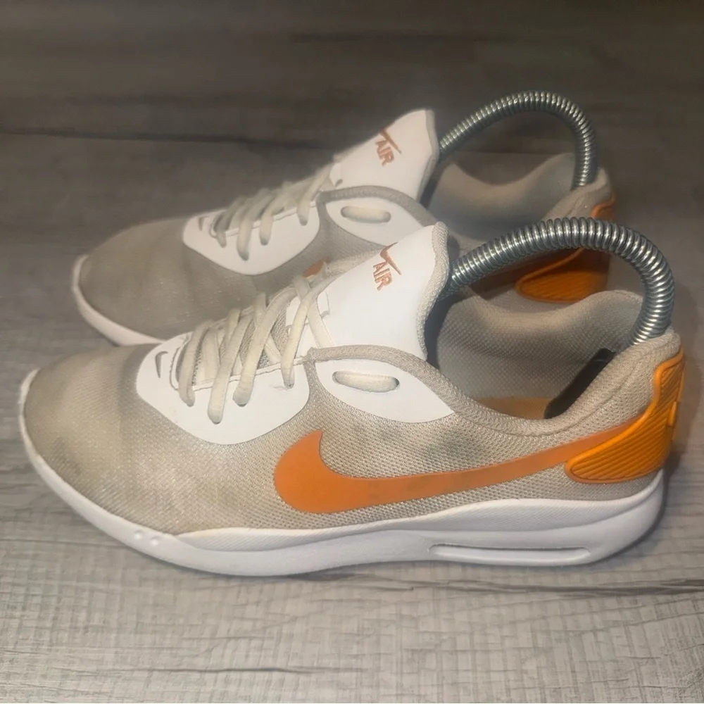 Size 7 - Nike Air Max Oketo White Orange Peel Womans Running Shoes